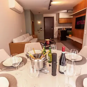  Apartamento Quatro Estacoes Hospeda- Star Green 104- Elegancia E Tranquilidade A 500m Do Capivari Em